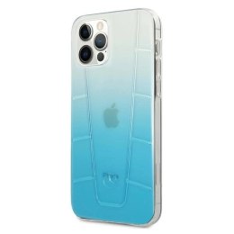 Etui Mercedes Transparent Line na iPhone 12 / iPhone 12 Pro - niebieskie