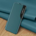 Eco Leather View Case elegancki futerał etui z klapką i funkcją podstawki Samsung Galaxy A02s EU niebieski