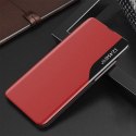 Eco Leather View Case elegancki futerał etui z klapką i funkcją podstawki Samsung Galaxy A52s 5G / A52 5G / A52 4G czerwony