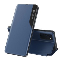 Eco Leather View Case elegancki futerał etui z klapką i funkcją podstawki Samsung Galaxy A72 4G niebieski