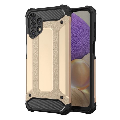 Hybrid Armor pancerne hybrydowe etui pokrowiec Samsung Galaxy A32 5G złoty