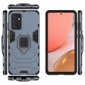 Ring Armor pancerne hybrydowe etui pokrowiec + magnetyczny uchwyt Samsung Galaxy A72 4G niebieski