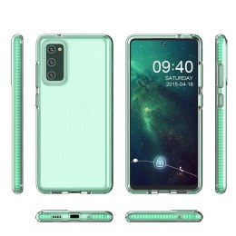 Spring Case pokrowiec żelowe etui z kolorową ramką do Samsung Galaxy S21 5G żółty