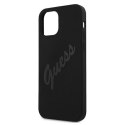 Etui Guess Script Vintage na iPhone 12 mini - czarne