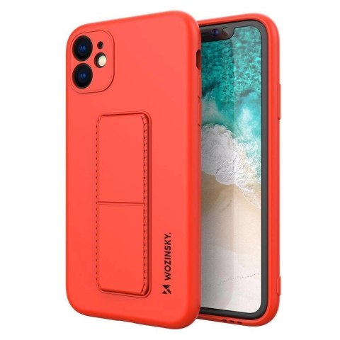 Wozinsky Kickstand Case silikonowe etui z podstawką etui Samsung Galaxy A32 5G czerwone