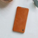 Etui skórzane Nillkin Qin do Xiaomi Redmi 9T 4G - brązowe