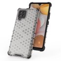 Honeycomb etui pancerny pokrowiec z żelową ramką Samsung Galaxy A42 5G czerwony