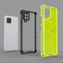 Honeycomb etui pancerny pokrowiec z żelową ramką Samsung Galaxy A42 5G czerwony