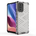 Honeycomb etui pancerny pokrowiec z żelową ramką Xiaomi Redmi K40 Pro+ / K40 Pro / K40 / Poco F3 niebieski