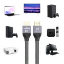 Wozinsky kabel HDMI 2.1 8K 60 Hz 48 Gbps / 4K 120 Hz / 2K 144 Hz 3 m srebrny (WHDMI-30)