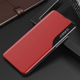 Eco Leather View Case elegancki futerał etui z klapką i funkcją podstawki Xiaomi Redmi K40 Pro+ / K40 Pro / K40 / Poco F3 czerwo