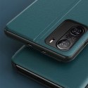 Eco Leather View Case elegancki futerał etui z klapką i funkcją podstawki Xiaomi Redmi K40 Pro+ / K40 Pro / K40 / Poco F3 fiolet