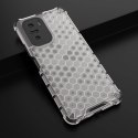 Honeycomb etui pancerny pokrowiec z żelową ramką Xiaomi Redmi K40 Pro+ / K40 Pro / K40 / Poco F3 przezroczysty