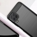 Carbon Case elastyczne etui pokrowiec Samsung Galaxy A22 4G czarny