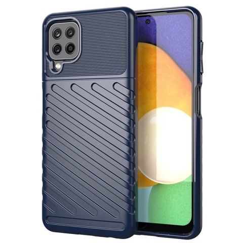 Thunder Case elastyczne pancerne etui pokrowiec Samsung Galaxy A22 4G niebieski