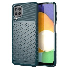 Thunder Case elastyczne pancerne etui pokrowiec Samsung Galaxy A22 4G zielony