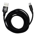 Wozinsky kabel USB - USB Typ C 2,4A 2m czarny(WUC-C2B)