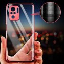 Clear Color case żelowy pokrowiec etui z metaliczną ramką Xiaomi Redmi Note 10 5G / Poco M3 Pro czerwony