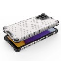 Honeycomb etui pancerny pokrowiec z żelową ramką Samsung Galaxy A22 4G czarny