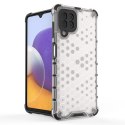 Honeycomb etui pancerny pokrowiec z żelową ramką Samsung Galaxy A22 4G niebieski