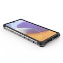 Honeycomb etui pancerny pokrowiec z żelową ramką Samsung Galaxy A22 4G niebieski