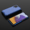 Honeycomb etui pancerny pokrowiec z żelową ramką Samsung Galaxy A22 4G niebieski