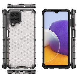 Honeycomb etui pancerny pokrowiec z żelową ramką Samsung Galaxy A22 4G przezroczysty