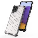 Honeycomb etui pancerny pokrowiec z żelową ramką Samsung Galaxy A22 4G przezroczysty