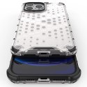 Honeycomb etui pancerny pokrowiec z żelową ramką iPhone 13 Pro Max czarny