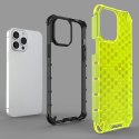 Honeycomb etui pancerny pokrowiec z żelową ramką iPhone 13 Pro Max przezroczysty