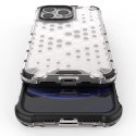 Honeycomb etui pancerny pokrowiec z żelową ramką iPhone 13 Pro czarny