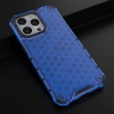 Honeycomb etui pancerny pokrowiec z żelową ramką iPhone 13 Pro niebieski