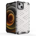 Honeycomb etui pancerny pokrowiec z żelową ramką iPhone 13 czerwony