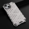 Honeycomb etui pancerny pokrowiec z żelową ramką iPhone 13 mini przezroczysty