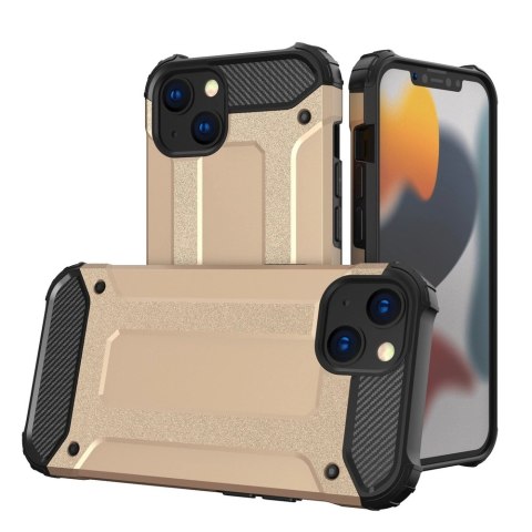 Hybrid Armor pancerne hybrydowe etui pokrowiec iPhone 13 mini złoty