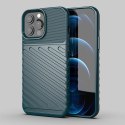 Thunder Case elastyczne pancerne etui pokrowiec iPhone 13 Pro Max zielony