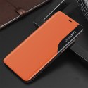 Eco Leather View Case elegancki futerał etui z klapką i funkcją podstawki iPhone 13 mini pomarańczowy