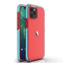 Spring Case pokrowiec żelowe etui z kolorową ramką do iPhone 13 Pro Max jasnoniebieski