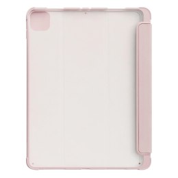 Stand Tablet Case etui Smart Cover pokrowiec na iPad Pro 12.9'' 2021 z funkcją podstawki różowy