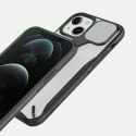 Nillkin Cyclops Case wytrzymałe etui z osłoną na aparat i składaną podstawką iPhone 13 niebieski