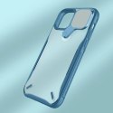 Nillkin Cyclops Case wytrzymałe etui z osłoną na aparat i składaną podstawką iPhone 13 niebieski