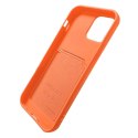 Card Case silikonowe etui portfel z kieszonką na kartę dokumenty do Samsung Galaxy S21+ 5G (S21 Plus 5G) czerwony