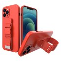 Rope case żelowe etui ze smyczą łańcuszkiem torebka smycz iPhone 8 Plus / iPhone 7 Plus czerwony