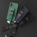 Rope case żelowe etui ze smyczą łańcuszkiem torebka smycz iPhone 8 Plus / iPhone 7 Plus czerwony