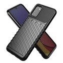 Thunder Case elastyczne pancerne etui pokrowiec Samsung Galaxy A03s czarny