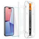 Szkło hartowane Spigen Glas.tR EZ Fit na iPhone 15 Plus - 2 szt.