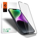 Szkło hartowane Spigen Glass FC na iPhone 13 / 13 Pro / 14 - czarne