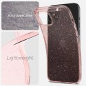 Etui Spigen Liquid Crystal Glitter na iPhone 15 - różowo-przezroczyste