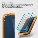 Szkło hartowane Spigen ALM Glass FC na iPhone 15 Pro Max - czarne 2 szt.