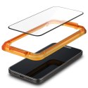 Szkło hartowane Spigen ALM Glass FC na iPhone 15 Pro - czarne 2 szt.